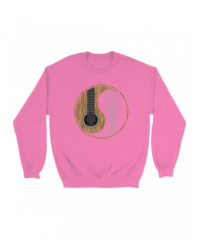 Music Life Colorful Sweatshirt | Guitar Yin-Yang Sweatshirt $3.84 Sweatshirts