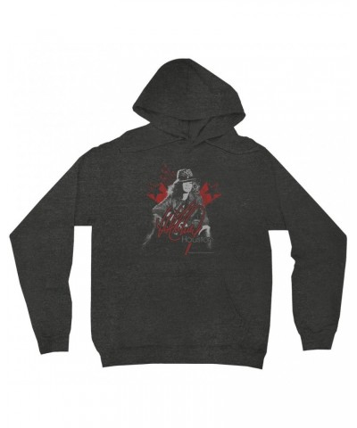 Whitney Houston Hoodie | Red Star Design Distressed Hoodie $6.45 Sweatshirts