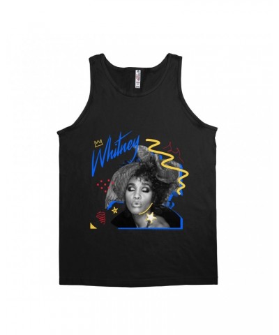 Whitney Houston Unisex Tank Top | Funky Colorful 1987 Photo Image Design Shirt $14.80 Shirts