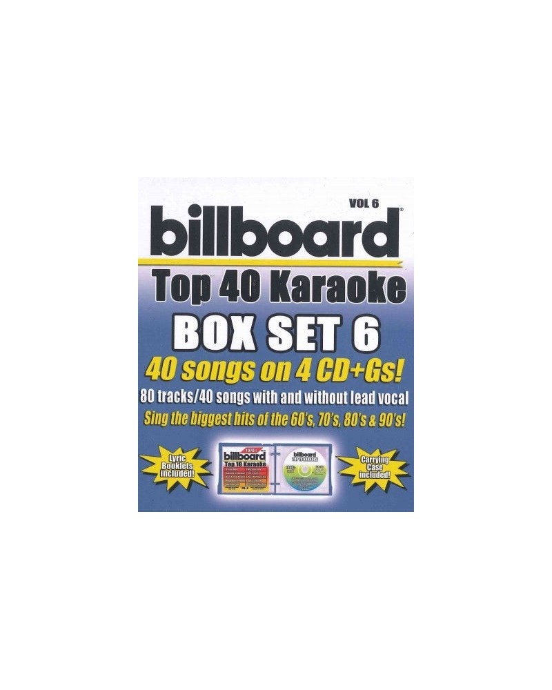 Party Tyme Karaoke Billboard Top 40 Karaoke Box Set Vol. 6 (4 CD+G)(40+40-Song Party Pack) $14.20 CD