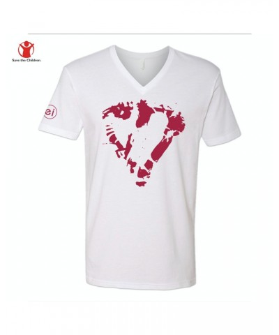 Enrique Iglesias Heart Men's V-Neck Charity T-Shirt $8.15 Shirts