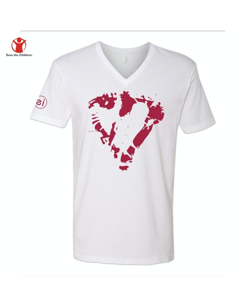 Enrique Iglesias Heart Men's V-Neck Charity T-Shirt $8.15 Shirts