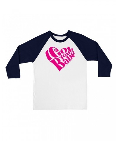 Sonny & Cher 3/4 Sleeve Baseball Tee | I Got You Babe Heart Image Shirt $10.28 Shirts