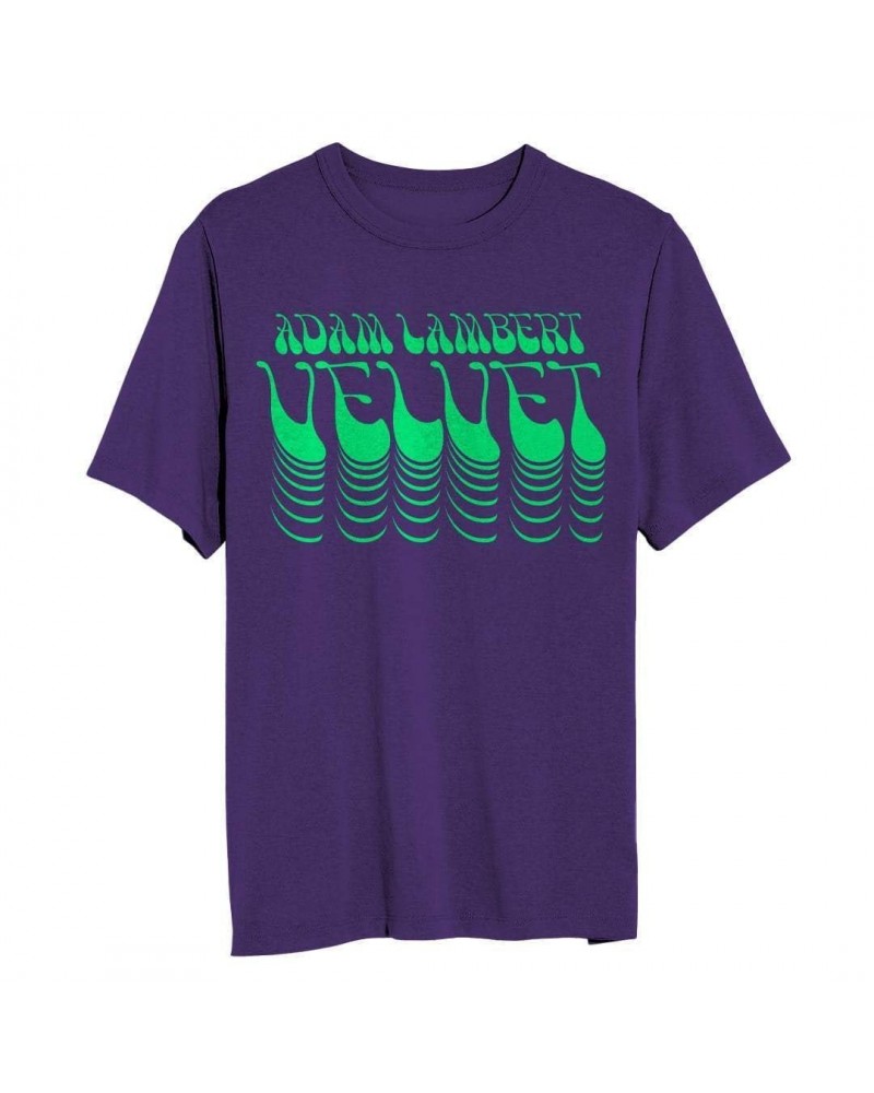 Adam Lambert Purple Unisex Flock Tee $10.80 Shirts