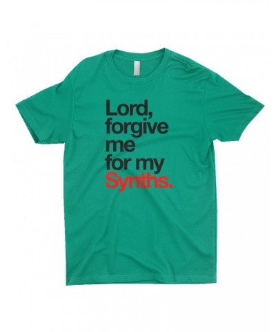 Music Life T-Shirt | Forgive Me For My Synths Shirt $9.59 Shirts