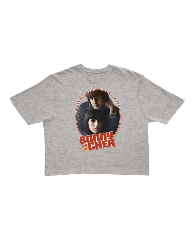 Sonny & Cher Ladies' Crop Tee | Retro Design Crop T-shirt $13.42 Shirts
