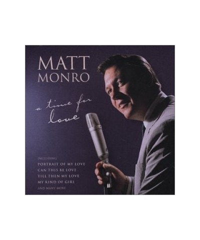 Matt Monro TIME FOR LOVE CD $9.35 CD