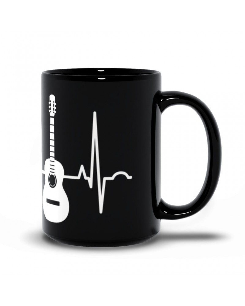 Music Life Mug | Acoustic Guitar Heartbeat Mug $11.27 Drinkware