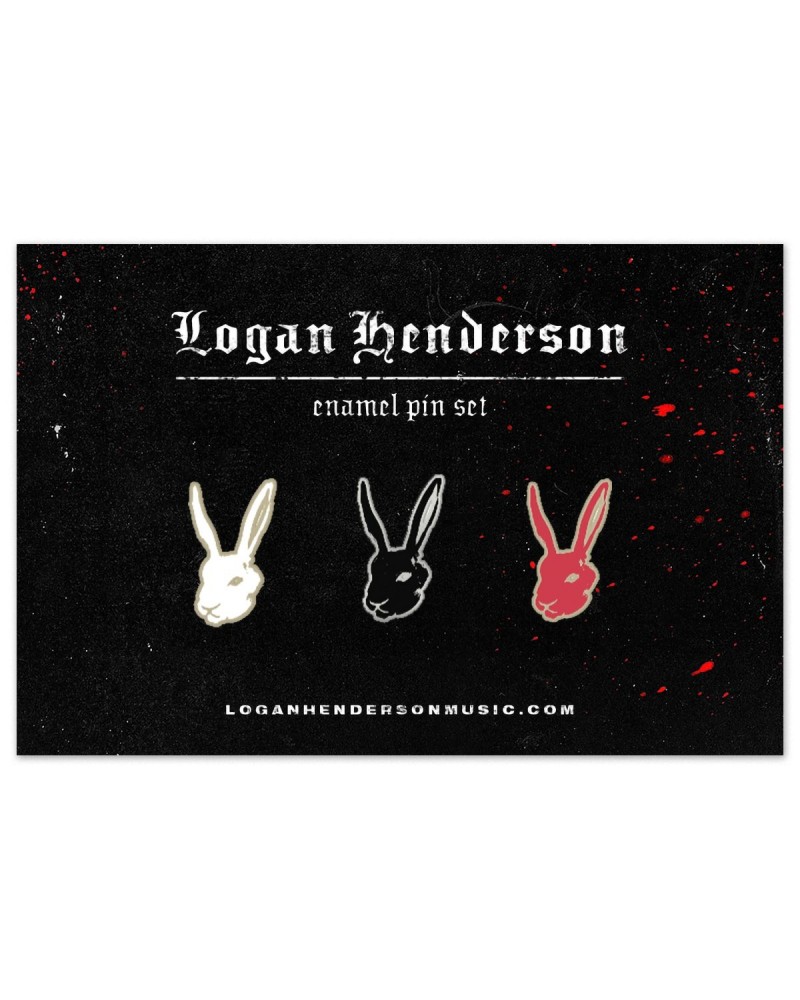 Logan Henderson Rabbit Enamel Pin Pack $14.35 Accessories