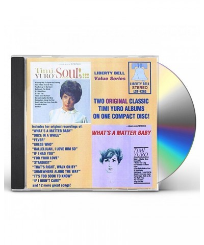 Timi Yuro SOUL / WHAT'S A MATTER BABY CD $16.93 CD