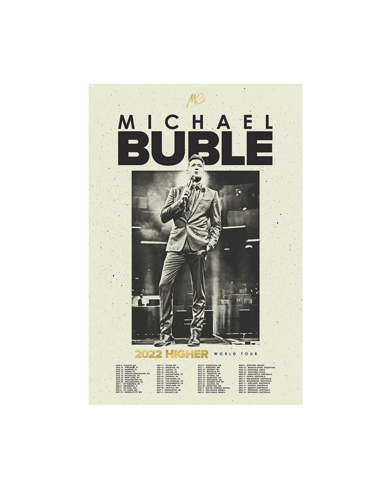 Michael Bublé Higher World Tour 2022 Poster $5.43 Decor