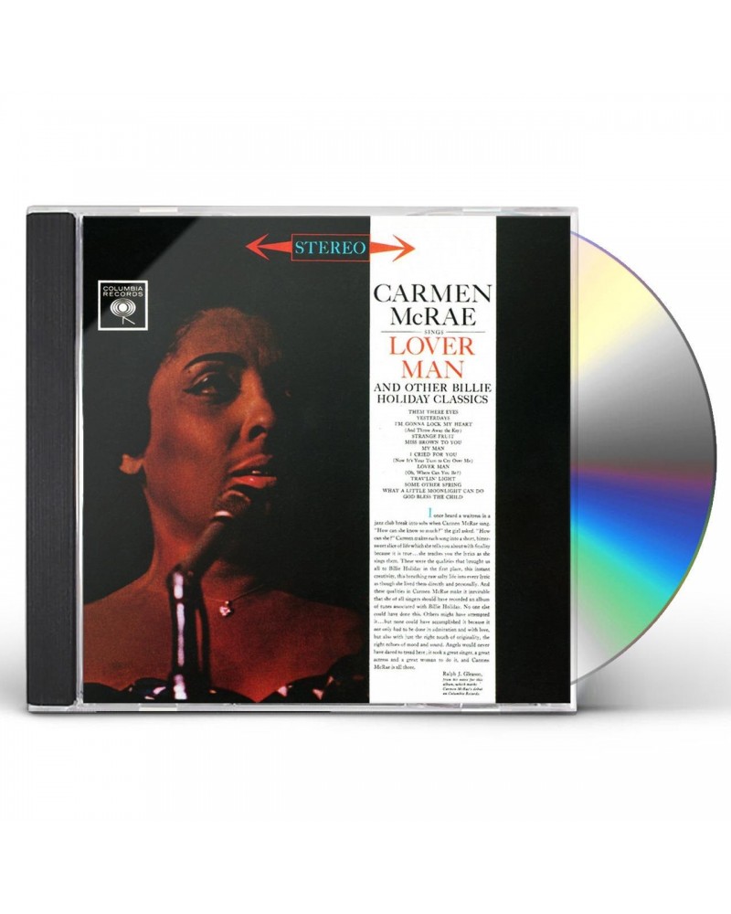 Carmen McRae SINGS LOVER MAN & OTHER BILLIE HOLIDAY CLASSICS CD $11.48 CD