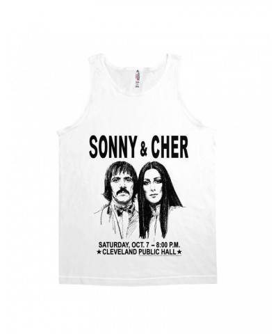 Sonny & Cher Unisex Tank Top | Cleaveland Hall Concert Poster Shirt $7.91 Shirts