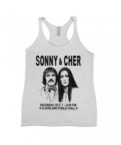 Sonny & Cher Ladies' Tank Top | Cleaveland Hall Concert Poster Shirt $7.99 Shirts