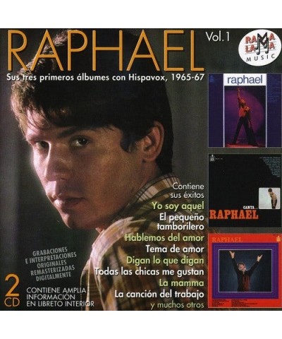Raphaël SUS TRES PRIMEROS ALBUMES CON HISPAVOX 1965-1968 CD $10.24 CD