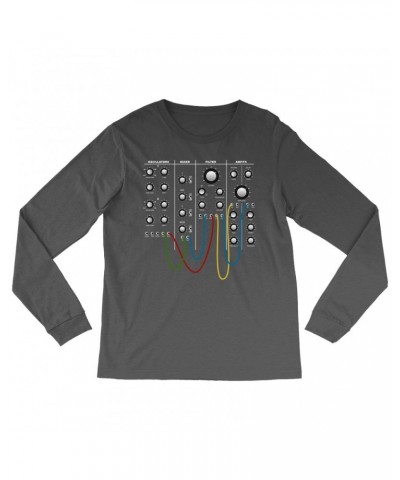 Music Life Long Sleeve Shirt | Modular Synth Chest Panel Shirt $8.39 Shirts